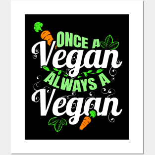 Once A Vegan, Always A Vegan Posters and Art